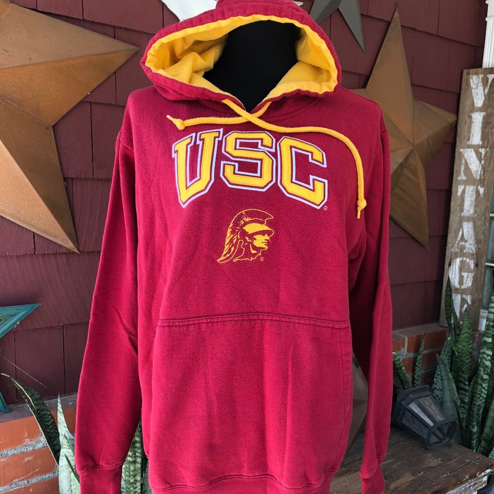 Mens USC Foot Locker Hoodie Red Size M